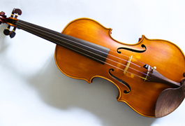 Dokončana violina - končni izdelek violina